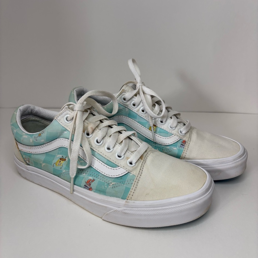 Vans x SpongeBob SquarePants Old Skool Sneakers Size W 9.5 M 8 Bikini Bubble